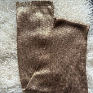 Club Monaco Gold Knitted Scarf